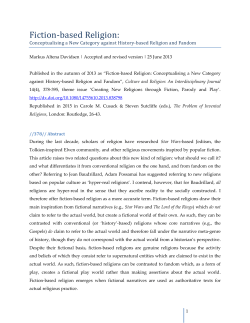 Davidsen 2013 C ing Fiction