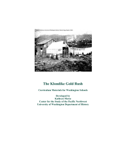 The Klondike Gold Rush Curriculum Packet