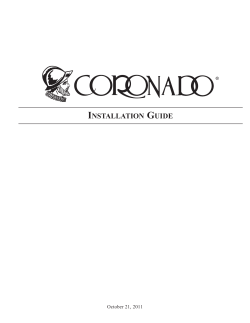 Coronado General Installation Guide - Coronado