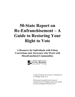 50-State Report on Re-Enfranchisement