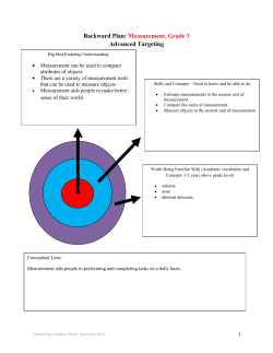 Measurement - Spokane Public Schools