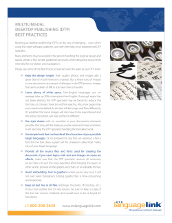 multilingual desktop publishing (dtp) best