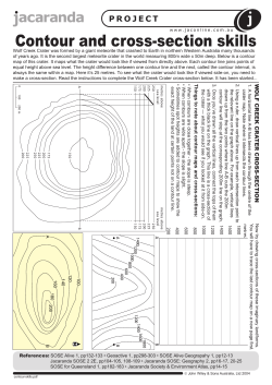 Contour and cross-section skills