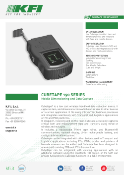 Datasheet CubeTape