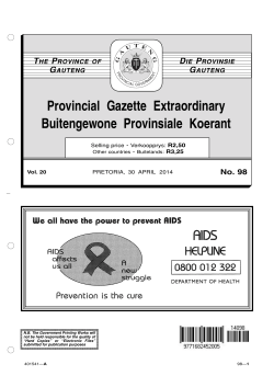 98 30-4 gautliquor - Government Printing Works