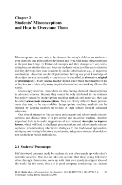 Students` Misconceptions and How to Overcome Them