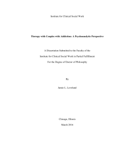 A Psychoanalytic Perspective (2016)