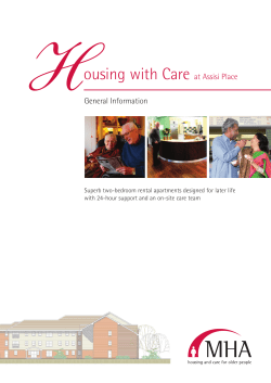 ousing with Care at Assisi Place