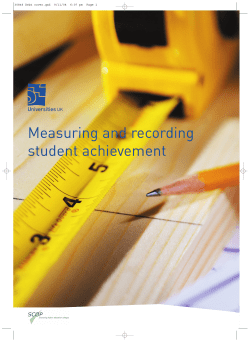 Universities UK report - Measuring and recording student achievement