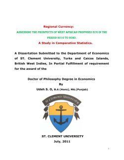 Assesing the Prospects of West African Proposed ECO in the Period