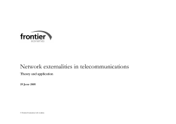 Network externalities in telecommunications