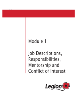 Module 1 Job Descriptions, Responsibilities, Mentorship and