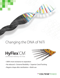 Changing the DNA of NiTi