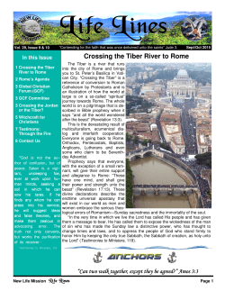 Crossing the Tiber River to Rome