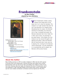 Frankenstein Teacher Guide