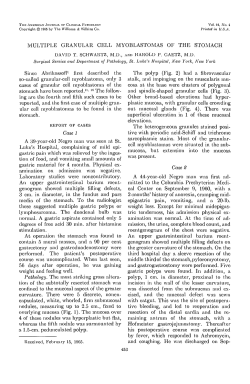 MULTIPLE GRANULAR CELL MYOBLASTOMAS OF THE