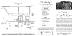LaFayette, Georgia 1864 - Georgia Historic Preservation Division