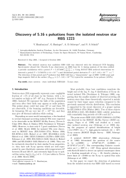 Discovery of 5.16 s pulsations from the isolated neutron star RBS 1223