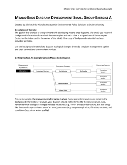MEANS-ENDS DIAGRAM DEVELOPMENT SMALL GROUP