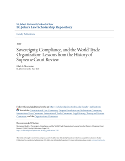 Sovereignty, Compliance, and the World Trade Organization