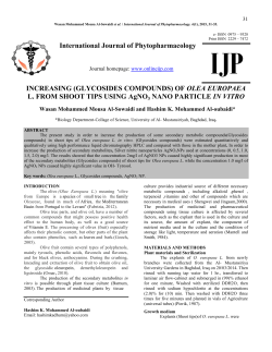 International Journal of Phytopharmacology