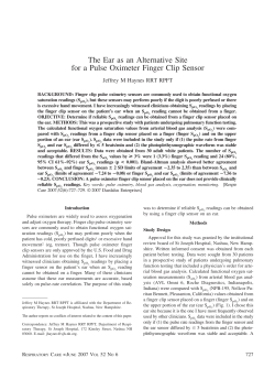 The Ear as an Alternative Site for a Pulse