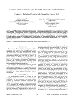 Frequency Radiation Characteristic Around the Human Body