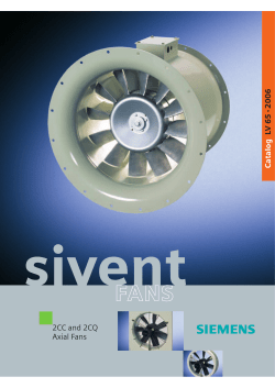 2CC low-pressure axial fans