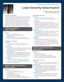 lower Extremity Stress Fracture