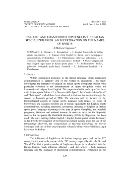 calques and loanwords from english in italian