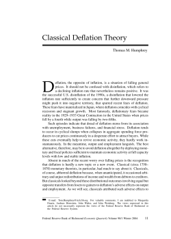 Classical Deflation Theory