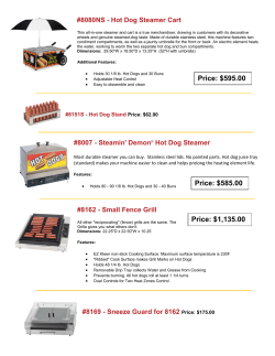 Hot Dog Steamer Cart - Pop-Ity Popcorn Co. LLC Concession