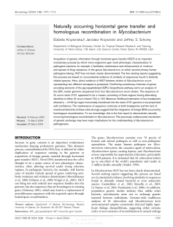 Naturally occurring horizontal gene transfer and homologous