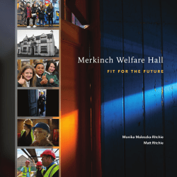 Project Book - Merkinch Welfare Hall