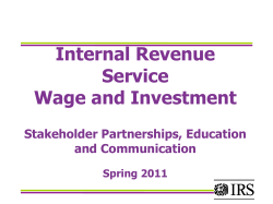 Income Tax Workshop for &ldquo;Nonresident Aliens&rdquo;