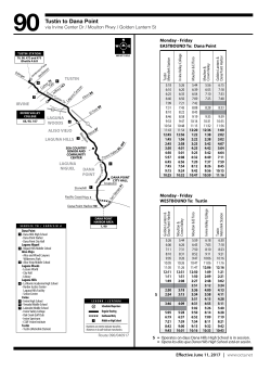 90 Tustin to Dana Point