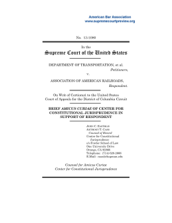 Brief for Center for Constitutional Jurisprudence in Support of