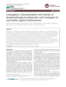 Conjugation, characterization and toxicity of lipophosphoglycan