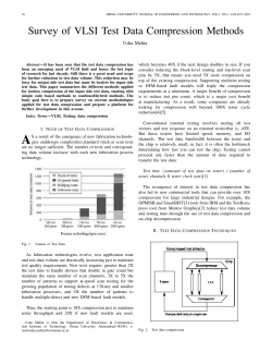 Survey of VLSI Test Data Compression Methods