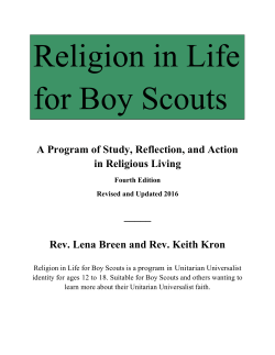 A Program of Study, Reflection, and Action in Religious Living