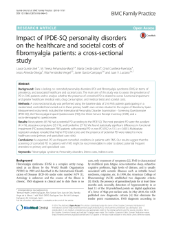 Impact of IPDE-SQ personality disorders on the healthcare and