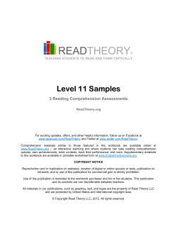 Level 11 Samples - English for Everyone