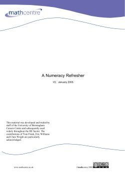 SECTION 1 - DECIMALS