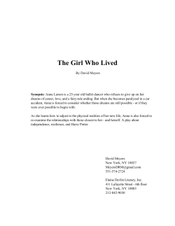 The Girl Who Lived - New Play Exchange