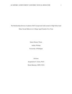 ACADEMIC ACHIEVEMENT AND RISKY SEXUAL