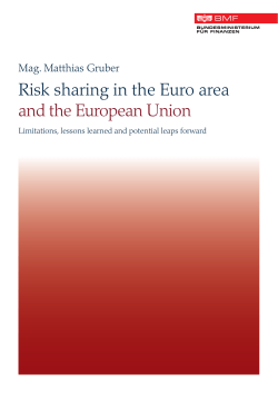 Risk sharing in the Euro area and the European Union