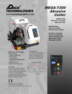 MEGA-T300 Abrasive Cutter