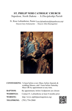 Nov. 8 - St. Philip Neri