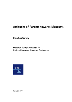 Attitudes of Parents towards Museums