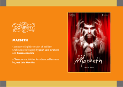 macbeth - The Company Educational Drama is a theater company